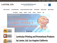 Tablet Screenshot of lenticularpromo.com